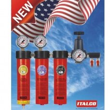 ITALCO AC6003 DRĖGMĖS FILTRAS SU ORO REGULIATORIUM 2000L/MIN TRIJŲ PAKOPŲ