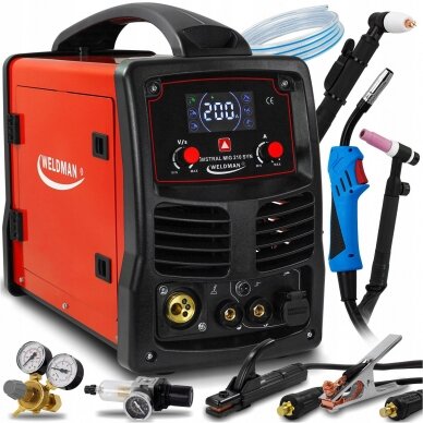 Pusautomatis 4 in 1 MISTRAL MIG 210 Synergia Mig/Tig/MMA/PLASMA