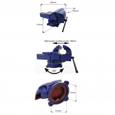 Spaustuvai pasukami 150 mm KD1103 1