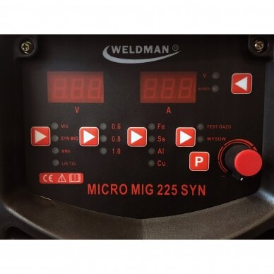 Suvirinimo Pusautomatis Weldman MICRO MIG 225 SYNERGY MIG/TIG/MMA 3